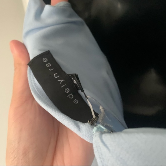 NWT Adelyn Rae Rita Asymmetrical Dress Baby blue - Picture 4 of 10